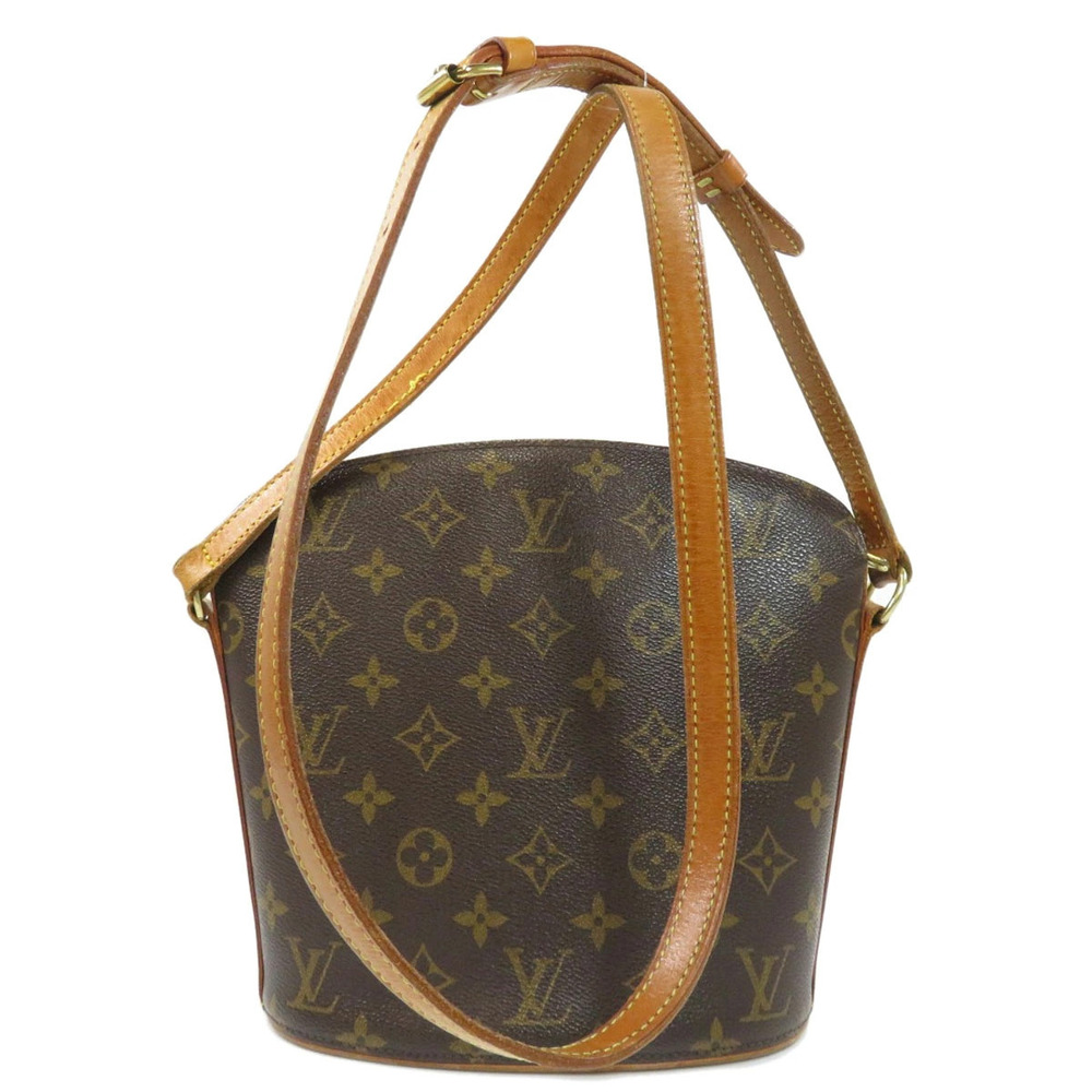 Louis Vuitton Bag Canvas Monogram Druot Shoulder Brown